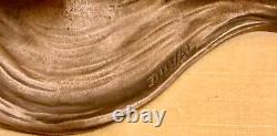 1 seal 1 pocket tray 2 Art Deco Orientalist paper knives BRONZE signed DUVAL