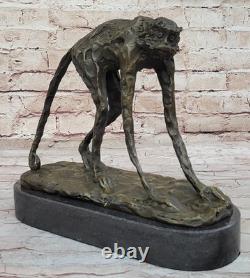 100% Genuine Bronze Wild Monkey Animal and Life Sculpture by Milo Art Deco