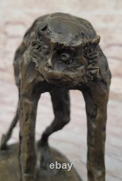 100% Genuine Bronze Wild Monkey Animal and Life Sculpture by Milo Art Deco