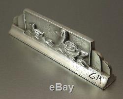 12 Doors Animal Figurative Knives In Bronze Silver Signs Gr 1930