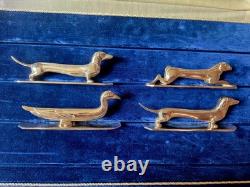 12 Modern Animal Knife Holders Bronze Silver Metal APOLLO