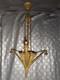 1920 Art Deco Chandelier Mount P. Gilles In Gilded Bronze (tulip Wall Lamp)