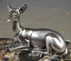 1920s/1930s Georges Lavroff Art Deco Bronze Doe Sculpture 1920s/1930s Georges Lavroff Art Deco Bronze Doe Sculpture