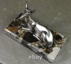 1920s/1930s Georges Lavroff Art Deco Bronze Doe Sculpture