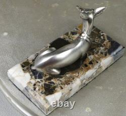 1920s/1930s Georges Lavroff Art Deco Bronze Doe Sculpture