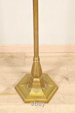 1930 Gold Bronze Floor Lamp Art-deco