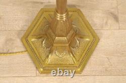 1930 Gold Bronze Floor Lamp Art-deco