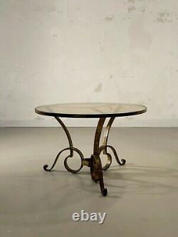 1940 Raymond Subes Gueridon Coffee Table Art Deco Modernistic Shabby-chic Adnet