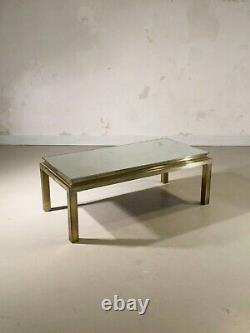 1970 House Jansen Table Basse Art-deco Bronze Neo-classique Shabby-chic Adnet