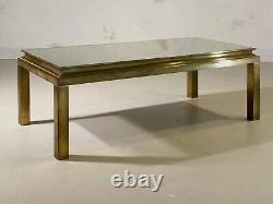 1970 House Jansen Table Basse Art-deco Bronze Neo-classique Shabby-chic Adnet