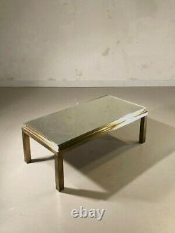 1970 House Jansen Table Basse Art-deco Bronze Neo-classique Shabby-chic Adnet