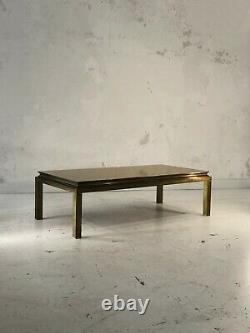 1970 Maison Jansen Coffee Table Art Deco Bronze Neo-classical Shabby-chic