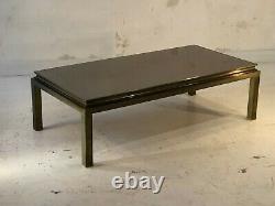 1970 Maison Jansen Coffee Table Art Deco Bronze Neo-classical Shabby-chic