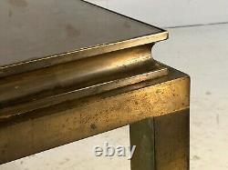 1970 Maison Jansen Coffee Table Art Deco Bronze Neo-classical Shabby-chic