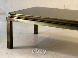 1970 Maison Jansen Coffee Table Art Deco Bronze Neo-classical Shabby-chic