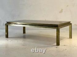 1970 Maison Jansen Coffee Table Art Deco Bronze Neo-classical Shabby-chic