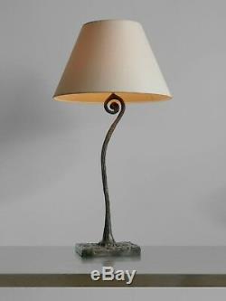 1990 Bronze Sculpture Lamp Art-deco Modernist Brutalist Shabby Chic Garouste