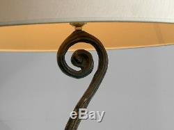 1990 Bronze Sculpture Lamp Art-deco Modernist Brutalist Shabby Chic Garouste