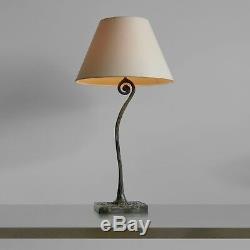 1990 Bronze Sculpture Lamp Art-deco Modernist Brutalist Shabby Chic Garouste