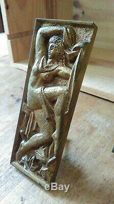 2 Beautiful Art Deco Bronze Handles Of Furniture By Maurice Jallot