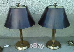 2 Lamps Design Art Deco Bronze Lampshade Genet Michon Lamp Hans Bergström