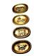 4 Bowls / Art Deco Bronze Ashtrays From The 1920s Rare Equestrian Model
