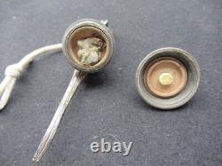 ANTIQUE BEDROOM LAMP ELECTRIC SWITCH BRONZE SILVERED ART DECO PARROT