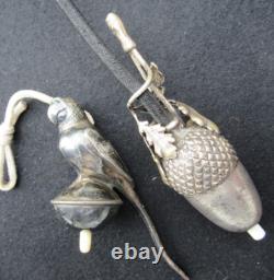 ANTIQUE BEDROOM LAMP ELECTRIC SWITCH BRONZE SILVERED ART DECO PARROT