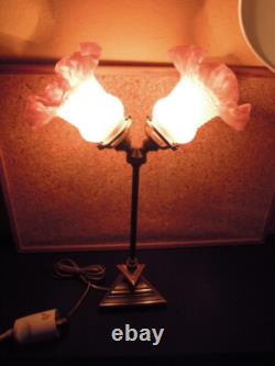 ANTIQUE BRONZE ART DECO LAMP 1930