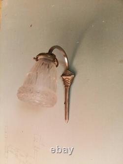 ART DECO Bronze Wall Sconces Signed Schneider