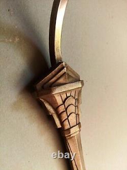 ART DECO Bronze Wall Sconces Signed Schneider