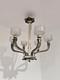 Art Deco Silvered Bronze Chandelier J. Robert Glasswork 1930
