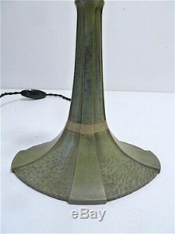Albert Cheuret Lamp Art Deco Bonze Green Patina Alabaster Twentieth 20th Signed