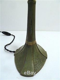 Albert Cheuret Lamp Art Deco Bonze Green Patina Alabaster Twentieth 20th Signed