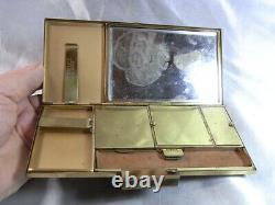 Ancien Poudrier Minaudière Charmeuse Etui Cigarette Handbag Lace Art Deco