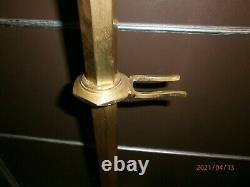 Ancien Support For Entensoir Art Deco /laiton Or Bronze/h. Total 126 Cm/messe