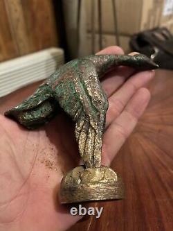 Ancient Bronze Mascot Costume Art Deco Animalier Goose