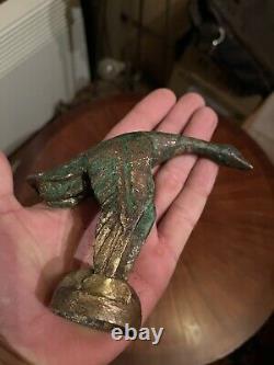 Ancient Bronze Mascot Costume Art Deco Animalier Goose