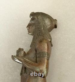 Ancient Bronze Seal Cachet Egyptomania Art Deco Egyptology Collection