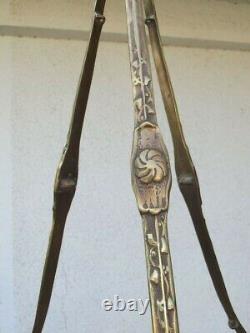 Ancient Lustre Suspension Art Deco Glass Pate Sign Leg Bronze Armature