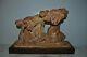 Ancient Statue Earth Cuite Mossers Signee Early 1900 Not Bronze