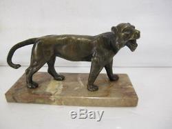 Ancient Tiger Bronze Animal Statue Feline 30 Tiger