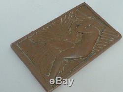 Andre Lavrillier Art Deco Bronze Plate Ca1920 Leda And The Swan