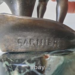 Angel cherub garnier bronze art nouveau 1900 putti vase sculpture
