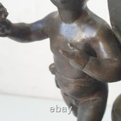 Angel cherub garnier bronze art nouveau 1900 putti vase sculpture