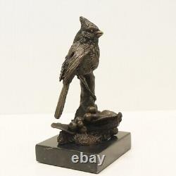 Animal Bird Sculpture Statue Art Deco Style Art Nouveau Solid Bronze