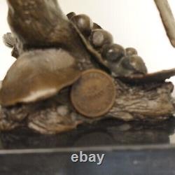 Animal Bird Sculpture Statue Art Deco Style Art Nouveau Solid Bronze