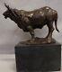 Animal Sculpture Bull Art Deco Style Art Nouveau Bronze Statue
