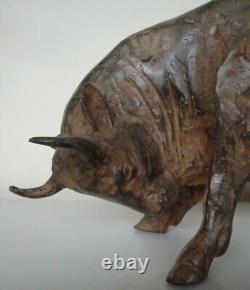 Animal Sculpture Bull Fighting Bull Art Deco Style Art