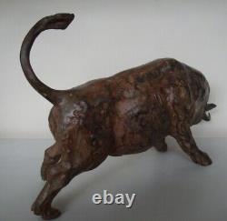 Animal Sculpture Bull Fighting Bull Art Deco Style Art